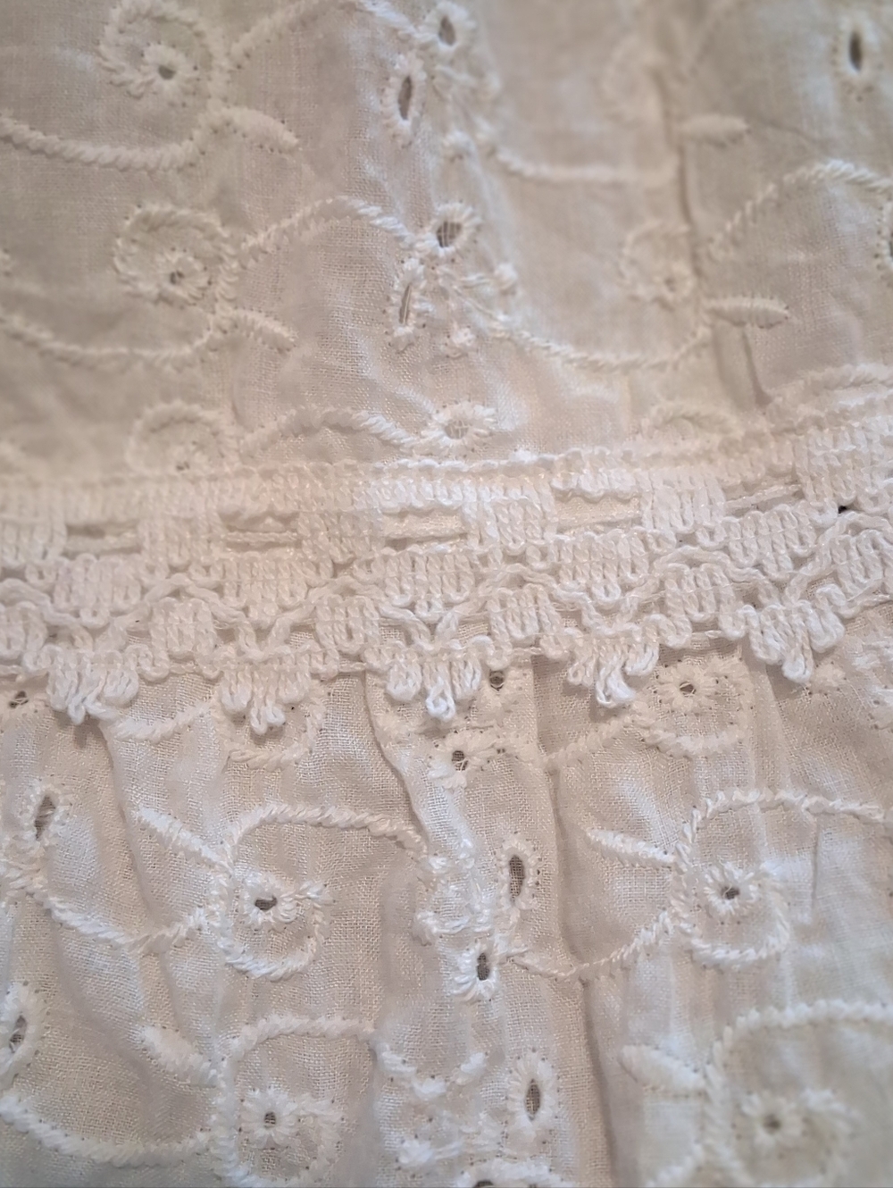 Bigg Bull Lace Tiered Midi Dress Sleeveless White SzS Fairy Summer Bohemian - Picture 13 of 16